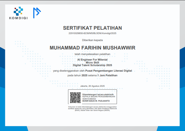 AI Engineer For Milenial Micro Skill